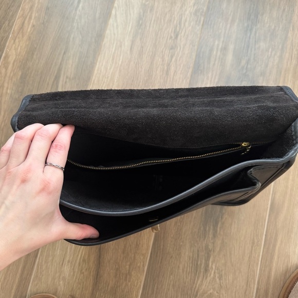 COACH A8C-5181 Black Vintage Colebrook Briefcase Top Handle Crossbody Laptop Bag - Picture 6 of 10